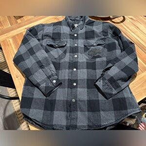 Harley Davidson men’s flannel Jacket XL